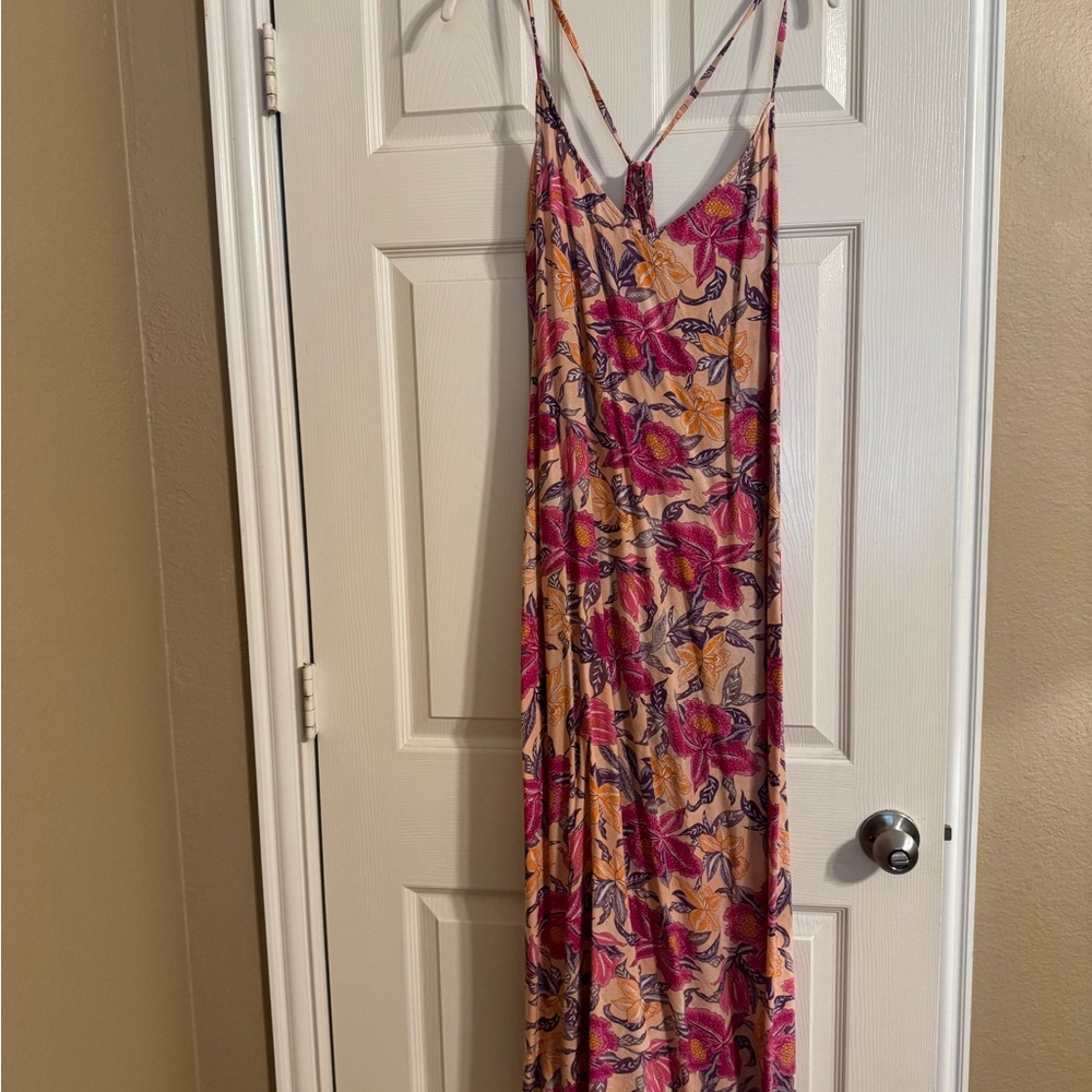 Old Navy Multicolor Floral Dress with Straps